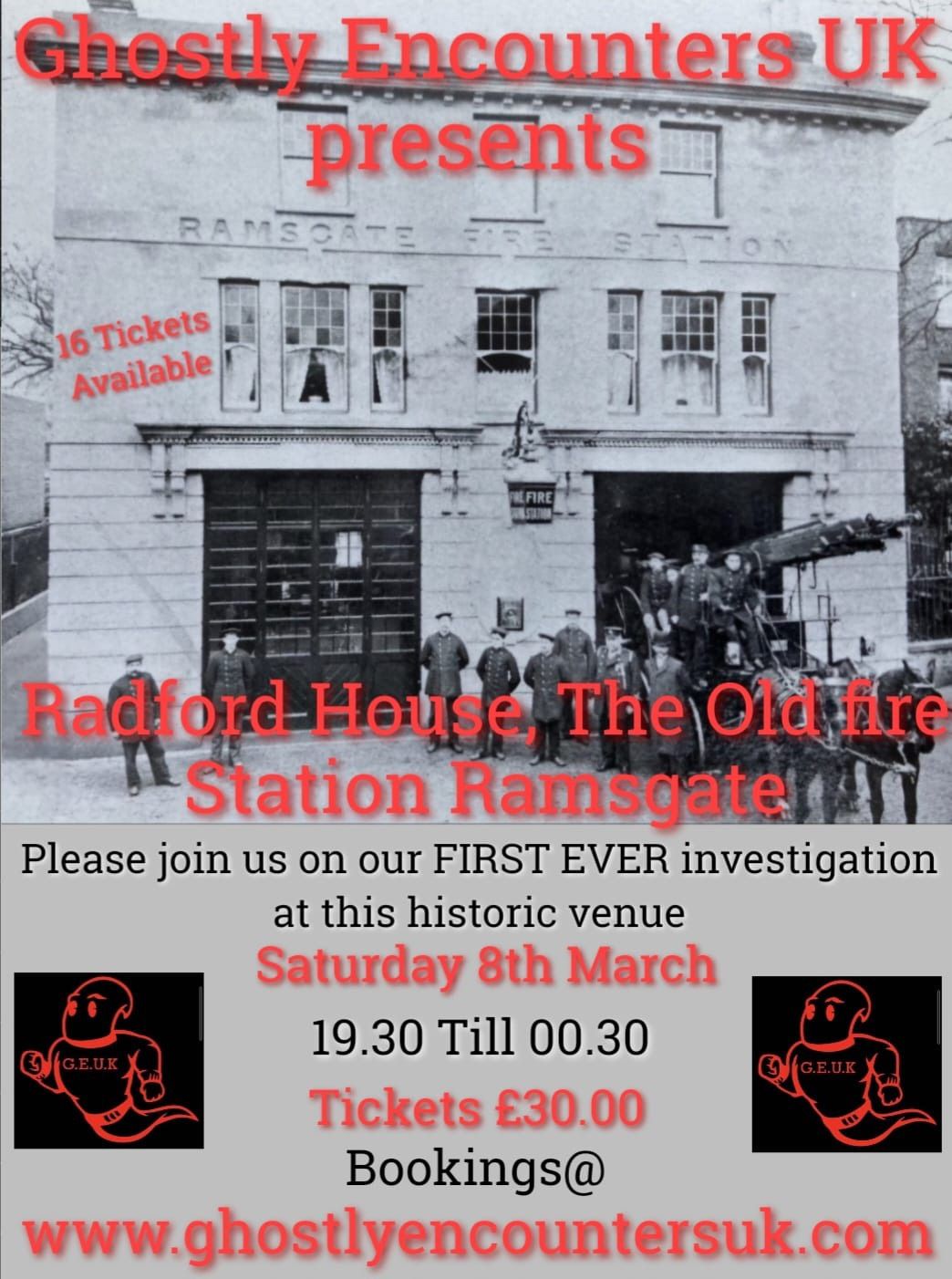 Paranormal Investigation @ Radford House, Ramsgate