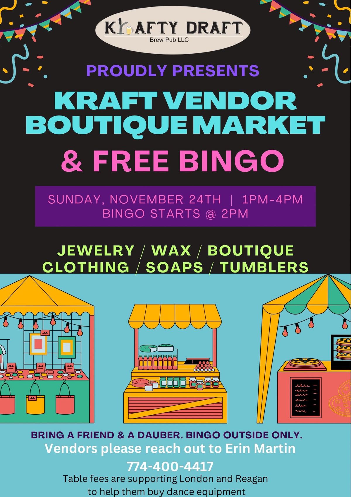 Kraft Vendor Boutique Market & FREE Bingo!