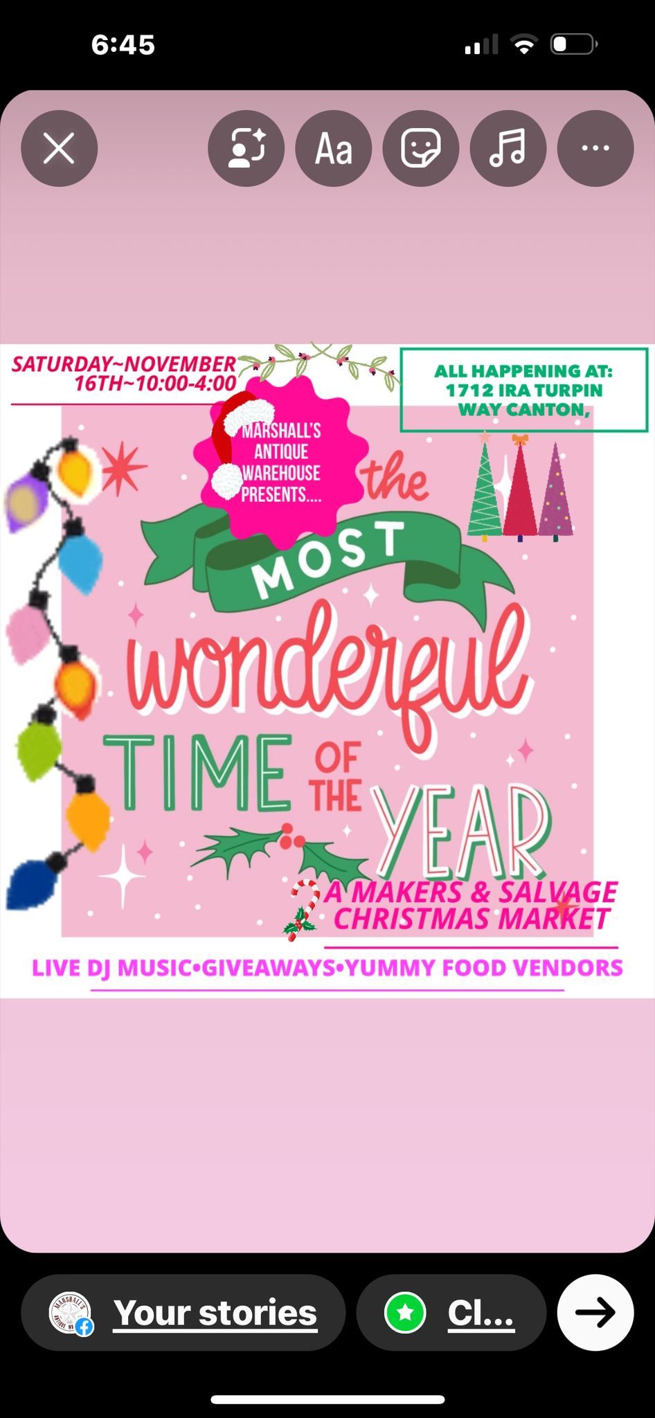 \u201cThe MOST Wonderful Time of the year\u201d Makers & Salvage Christmas Market 