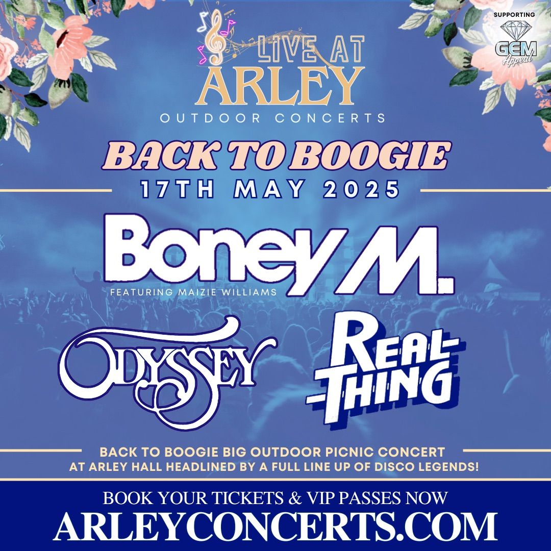 Back to Boogie Concert (with Boney M, The Real Thing & Odyssey)