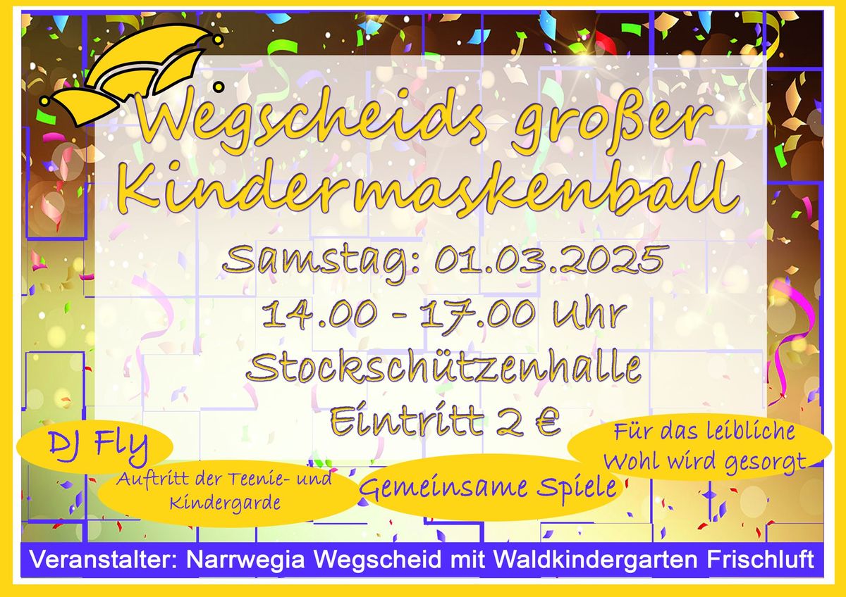 Wegscheids gro\u00dfer Kindermaskenball