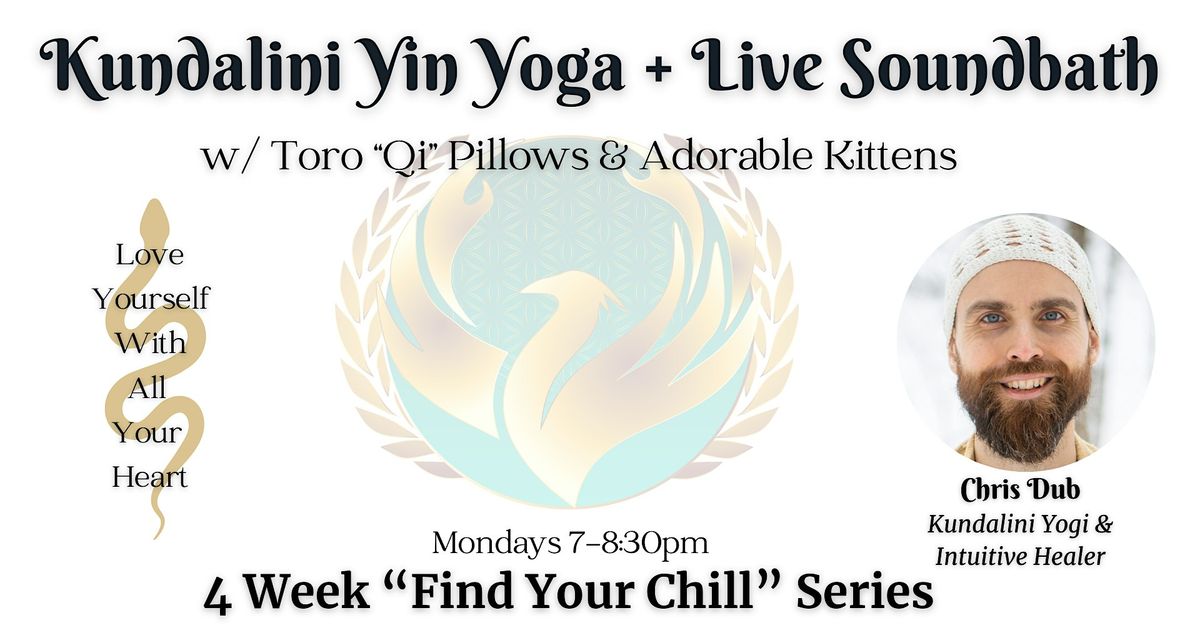 Kundalini Yin Yoga + Live Soundbath "Find Your Chill" w\/ Toro 'Qi' Pillows