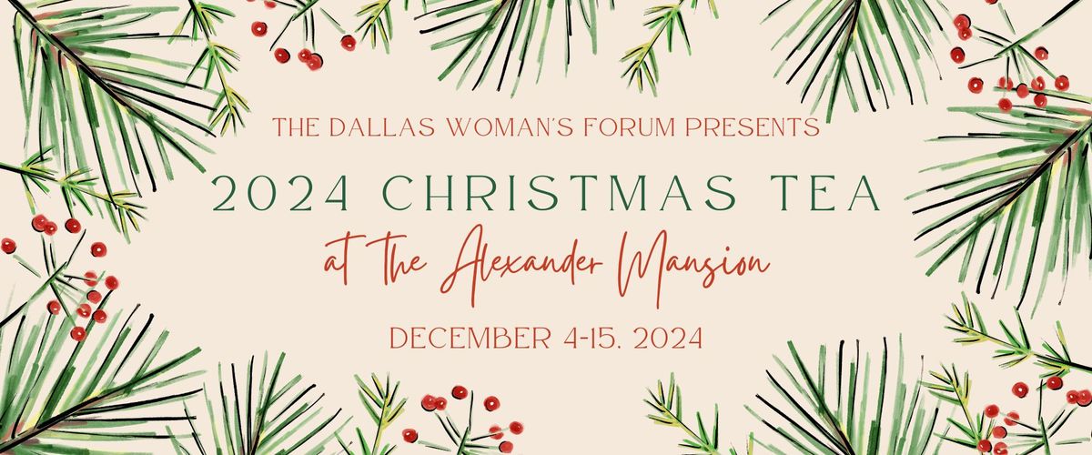 Christmas Tea at the Alexander Mansion