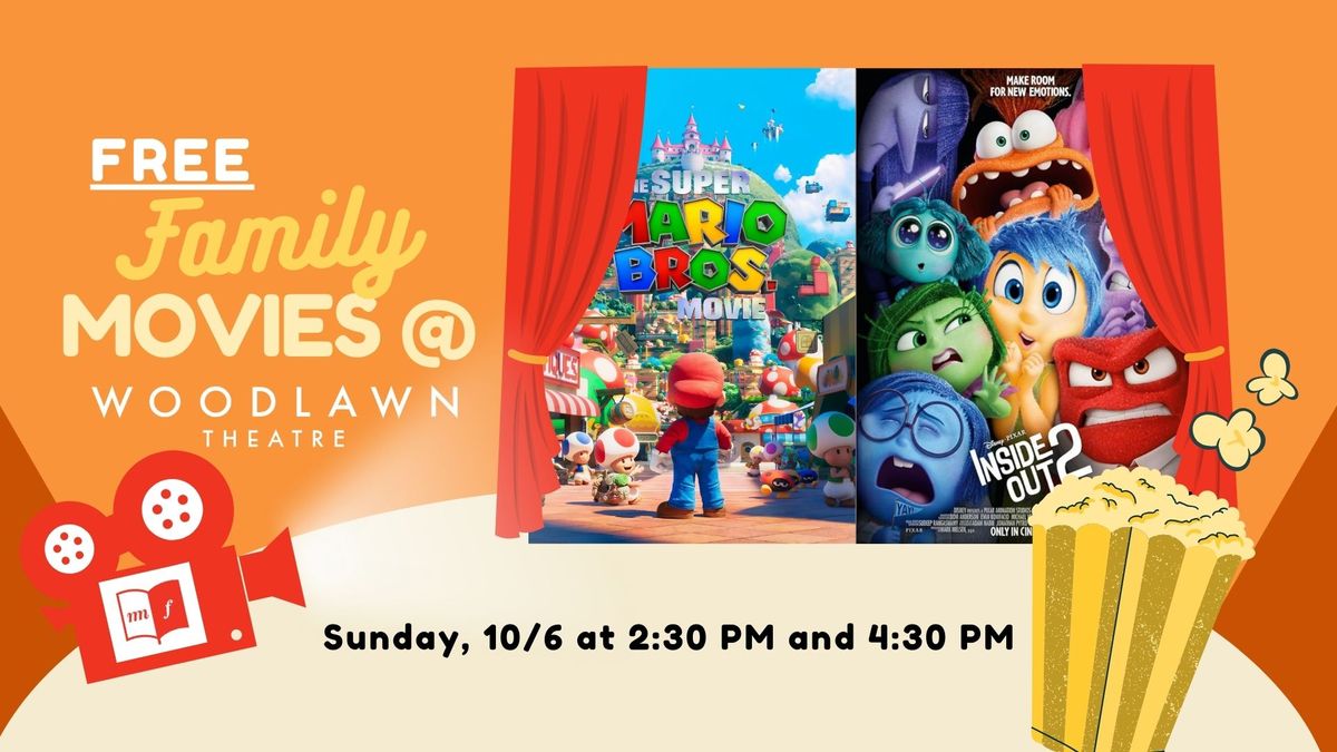 Free Family Movies: Super Mario Bros and Inside Out 2