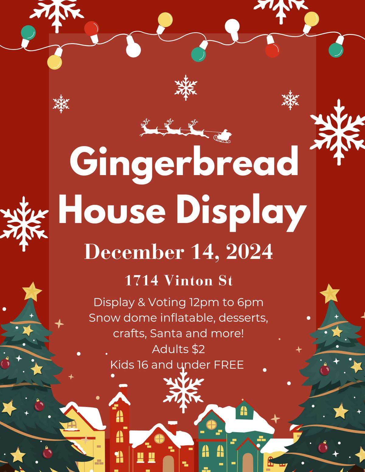 Gingerbread house Display & Fun