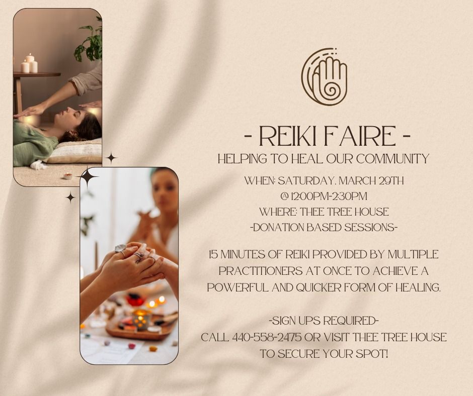 Reiki Faire: Helping to Heal Our Community