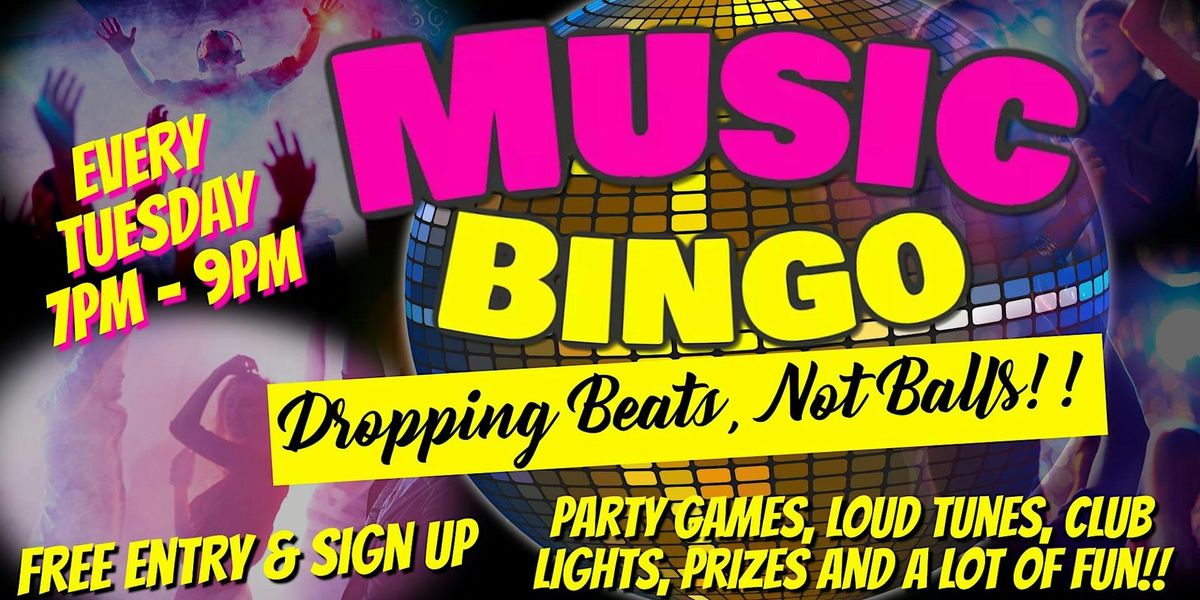 Music Bingo - Droppin Beats Not Balls!! $1,000 Progressive Cash Pot Bingo