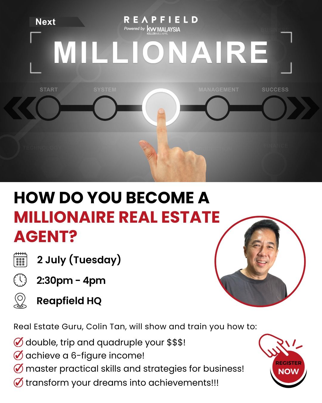 Becoming A Million Dollar Realtor! With Sifu Colin Tan