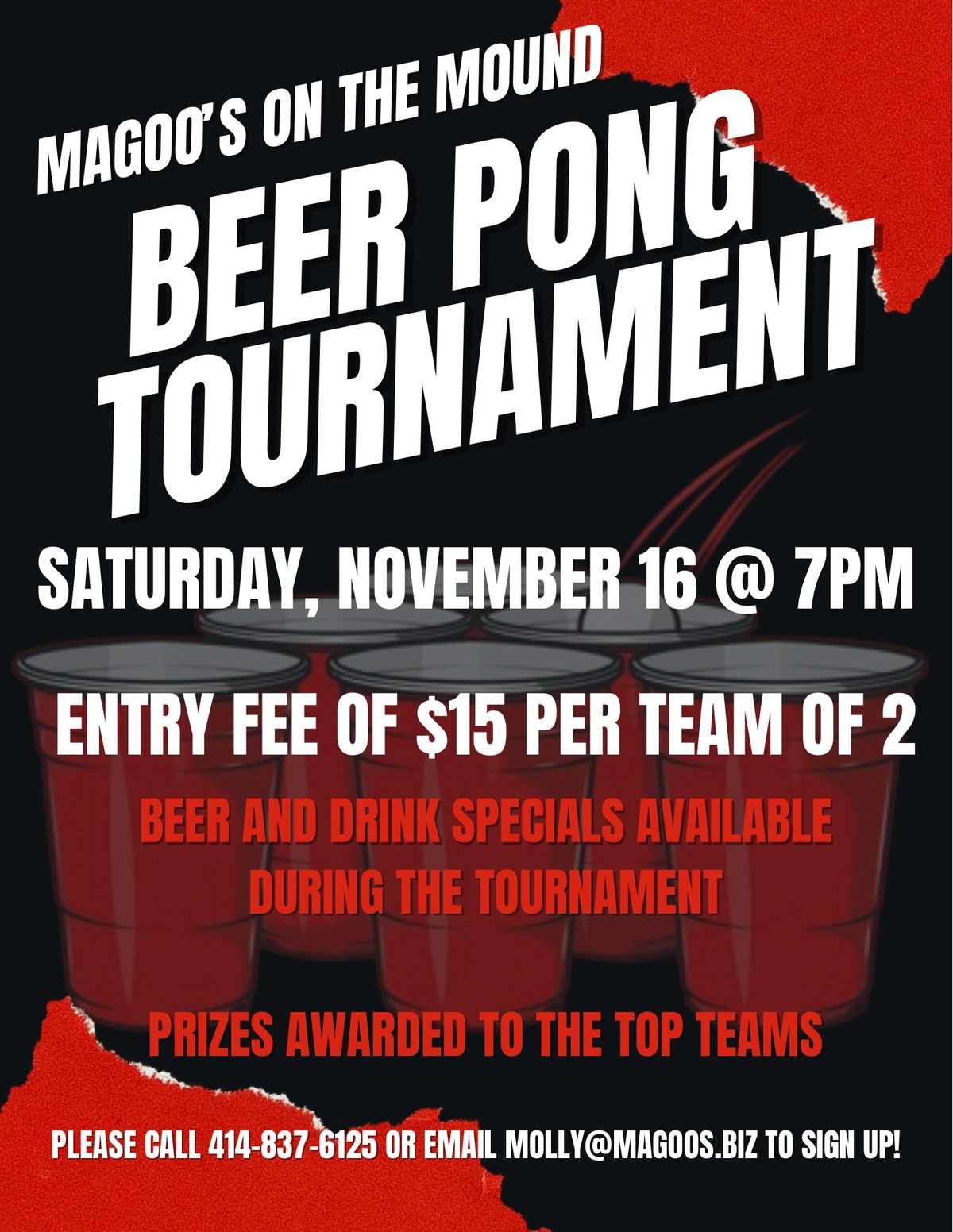 Beer Pong Tournament @ Magoos 