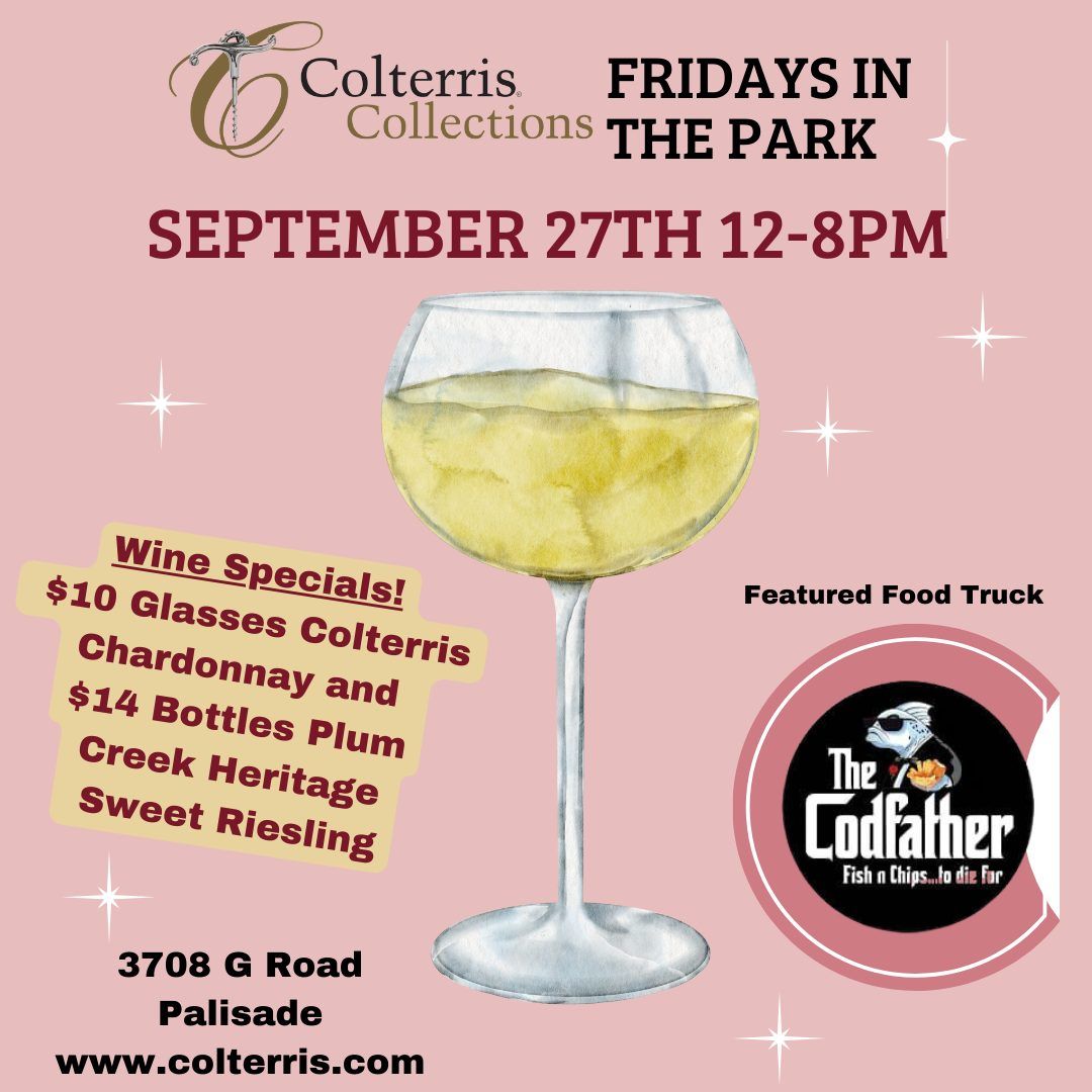 Colterris Collections Fridays in the Park With "The Cod Father" Food Truck!