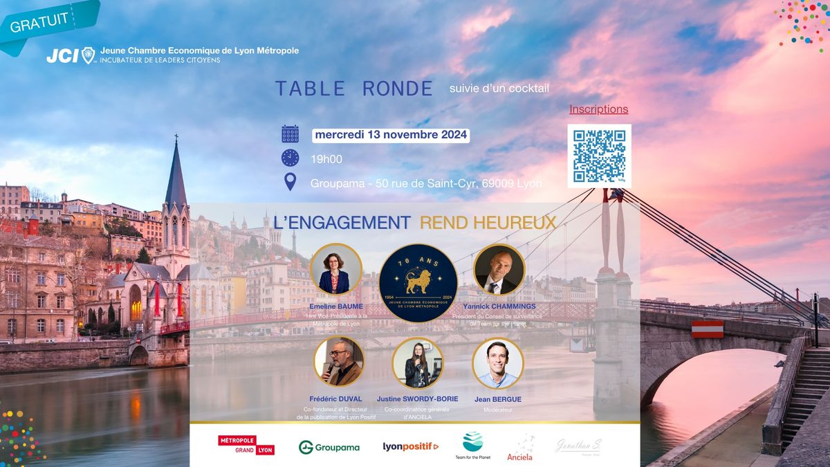 Table ronde : l'engagement rend heureux !