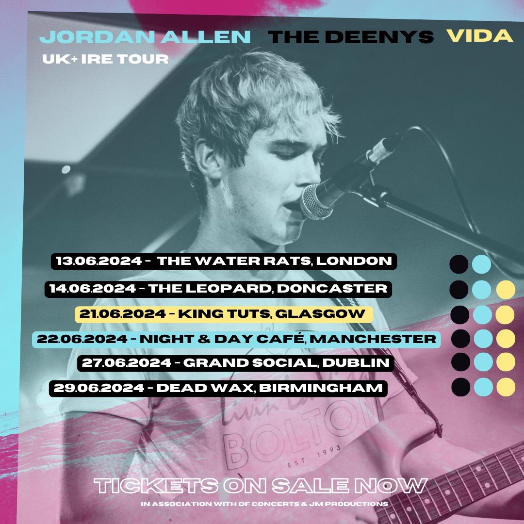 Jordan Allen returns to Manchester with Vida and The Deenys