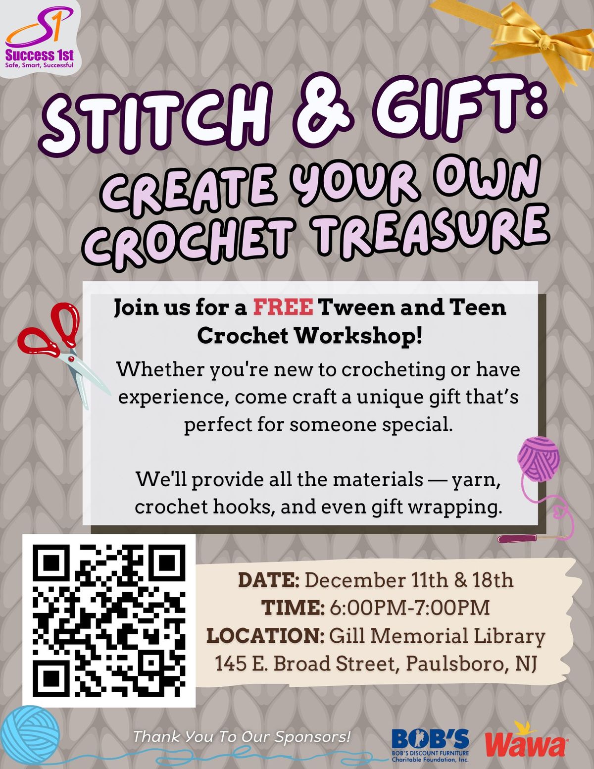 Success 1st Presents: Stitch & Gift!