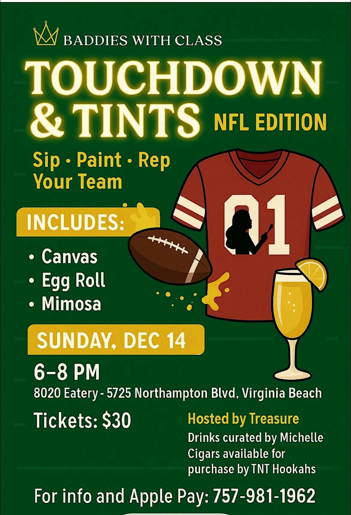 Baddies With Class Presents: TOUCHDOWN & TINTS \u2013 NFL EDITION