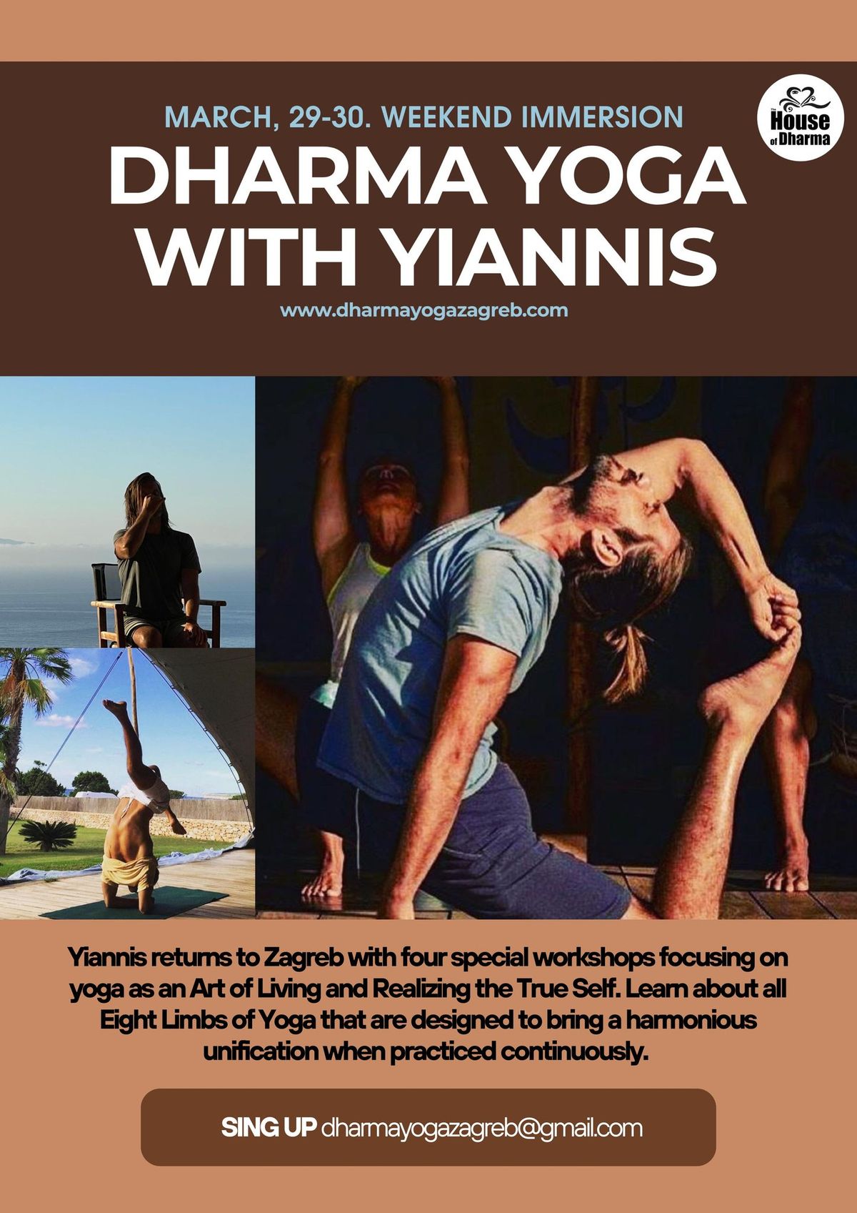 DHARMA YOGA WEEKEND IMMERSION WITH YIANNIS MUKTA OM