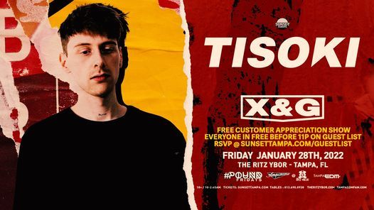 TISOKI with X&G for #Pound Fridays - Free Guest List