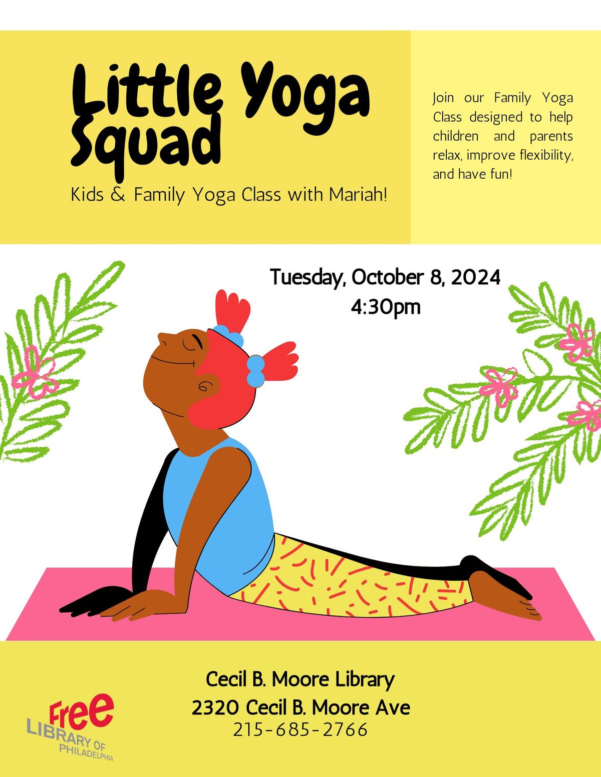 Little Yoga Squad at Cecil B. Moore