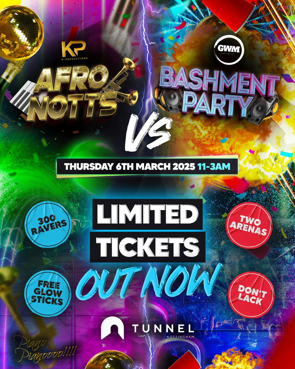 AFRO NOTTS vs BASHMENT PARTY | KP x GWM