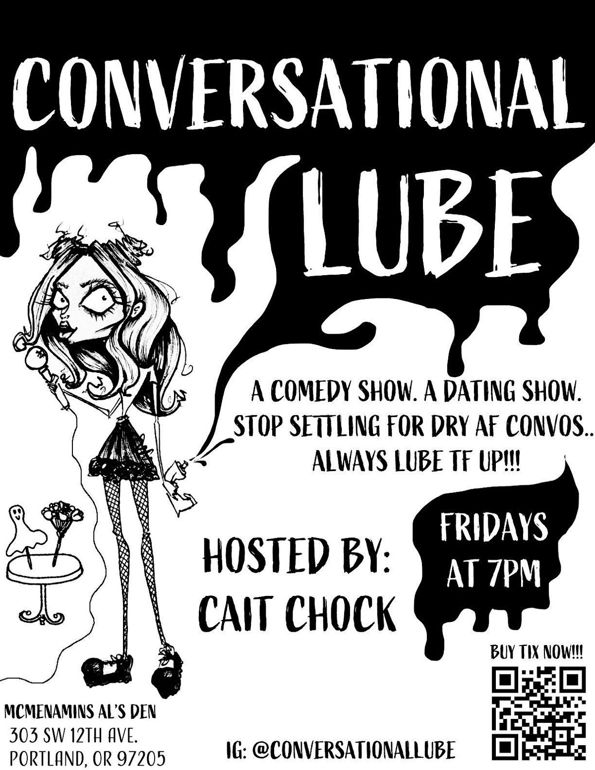 Conversational Lube - ur fav LIVE comedy dating show!!