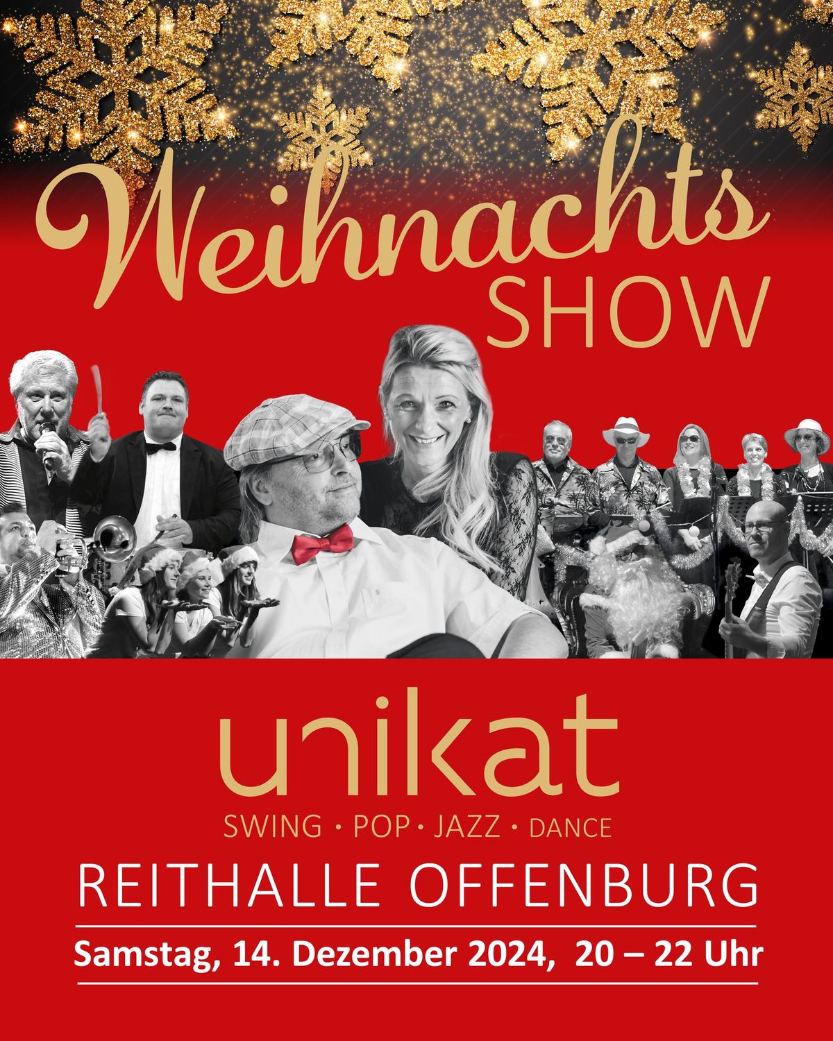 Weihnachtsshow Samstag 14.12.24 unikat und G\u00e4ste