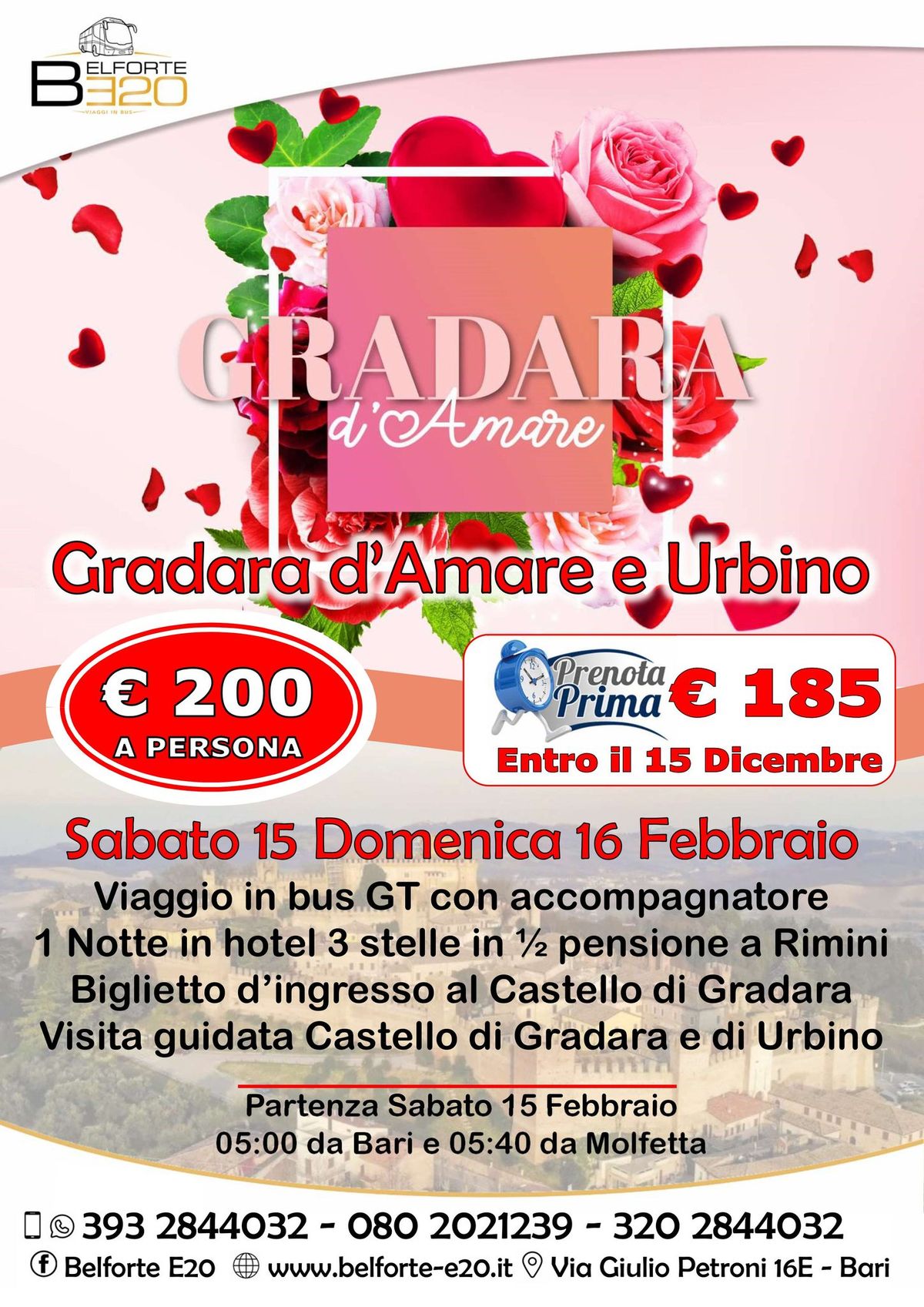 Gradara d'AMARE e Urbino 15 - 16 Febbraio 2025 By BE20