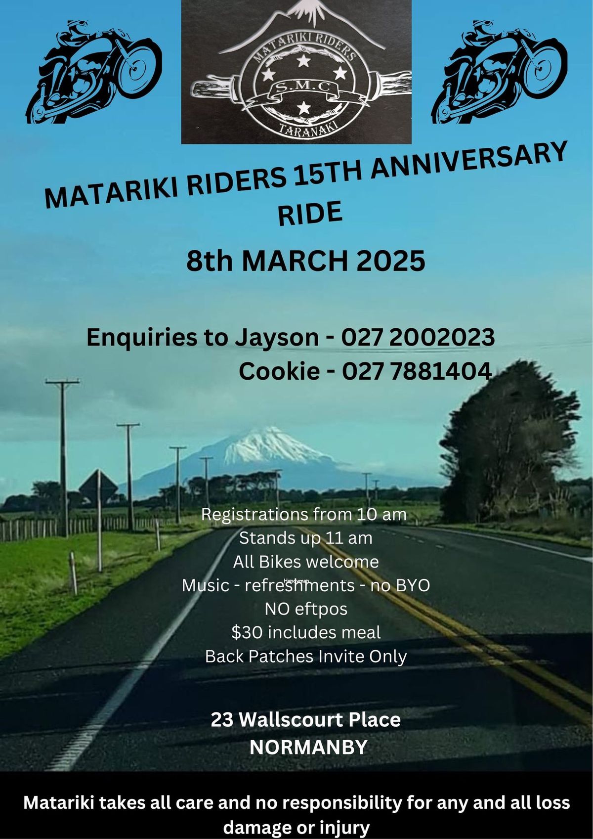 Taranaki Anniversary Weekend Ride