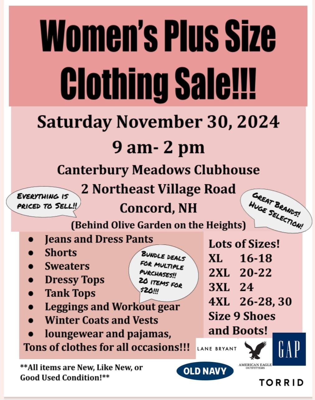 Women's Plus Size Clothing Sale!!!