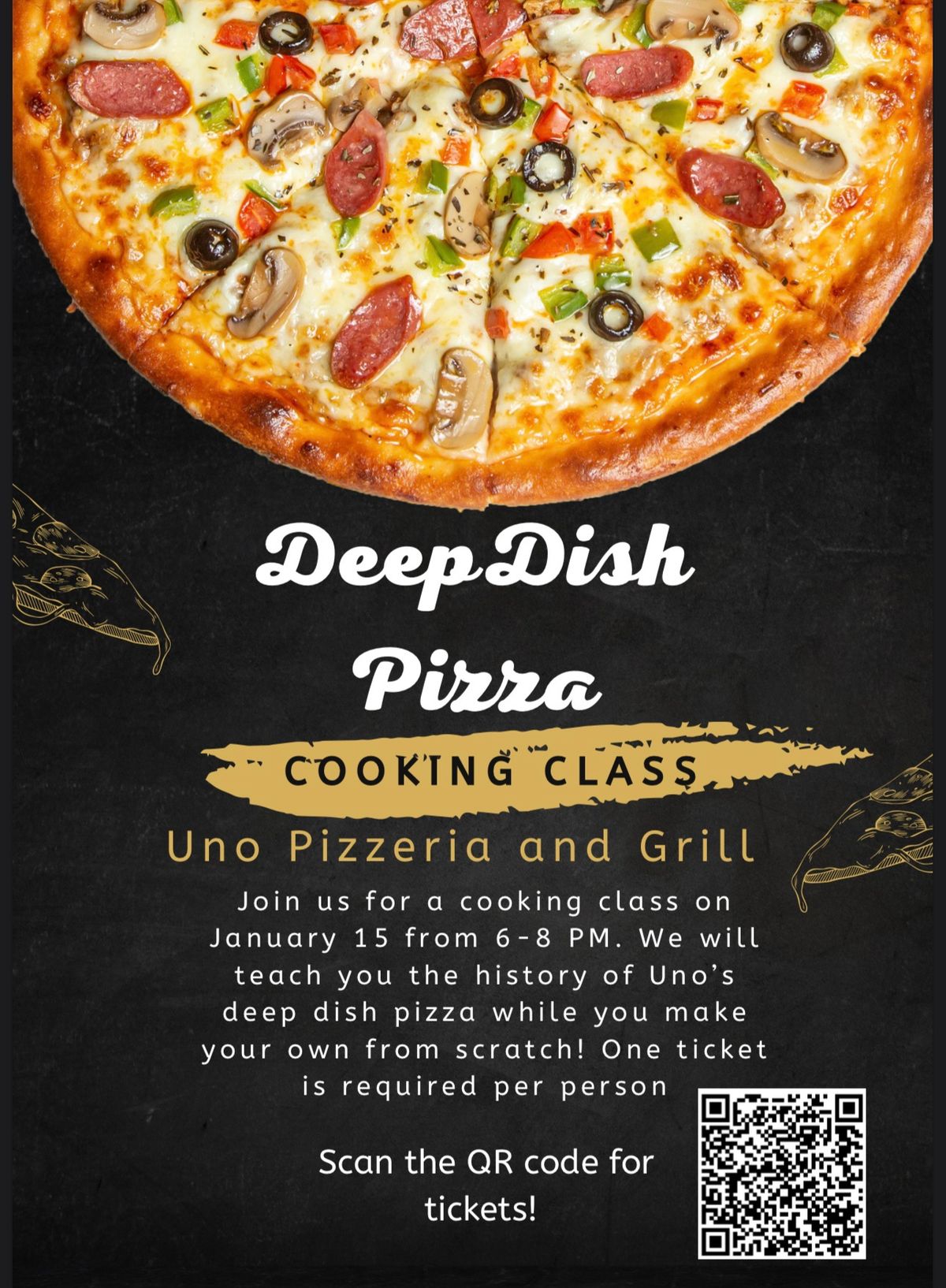 Deep Dish Pizza Cooking Class 