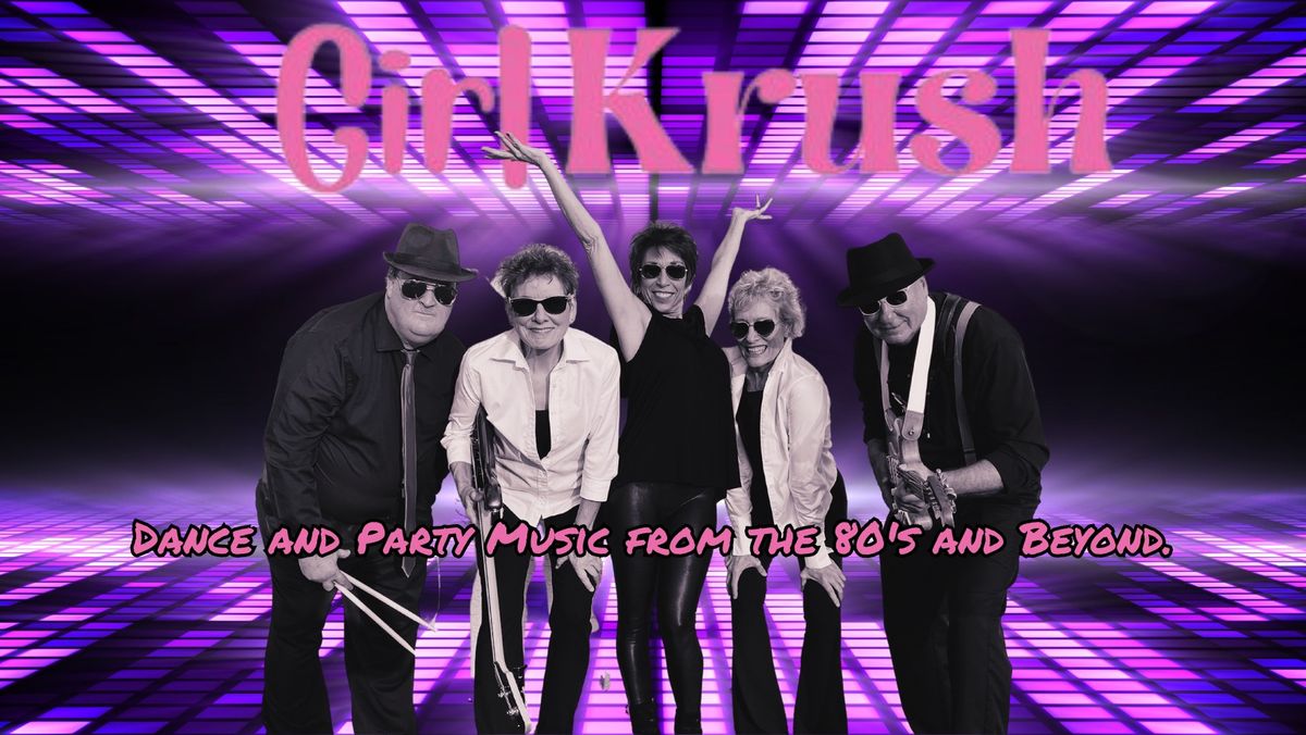 GIRL KRUSH DANCE PARTY POP ROCK BAND \u2b50 5-piece dance band fronted by 3 Bodacious Babes