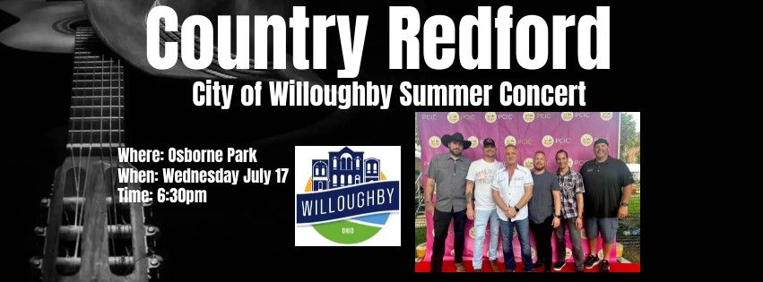 Country Redford - City of Willoughby Summer Concert Series (Osborne Park)