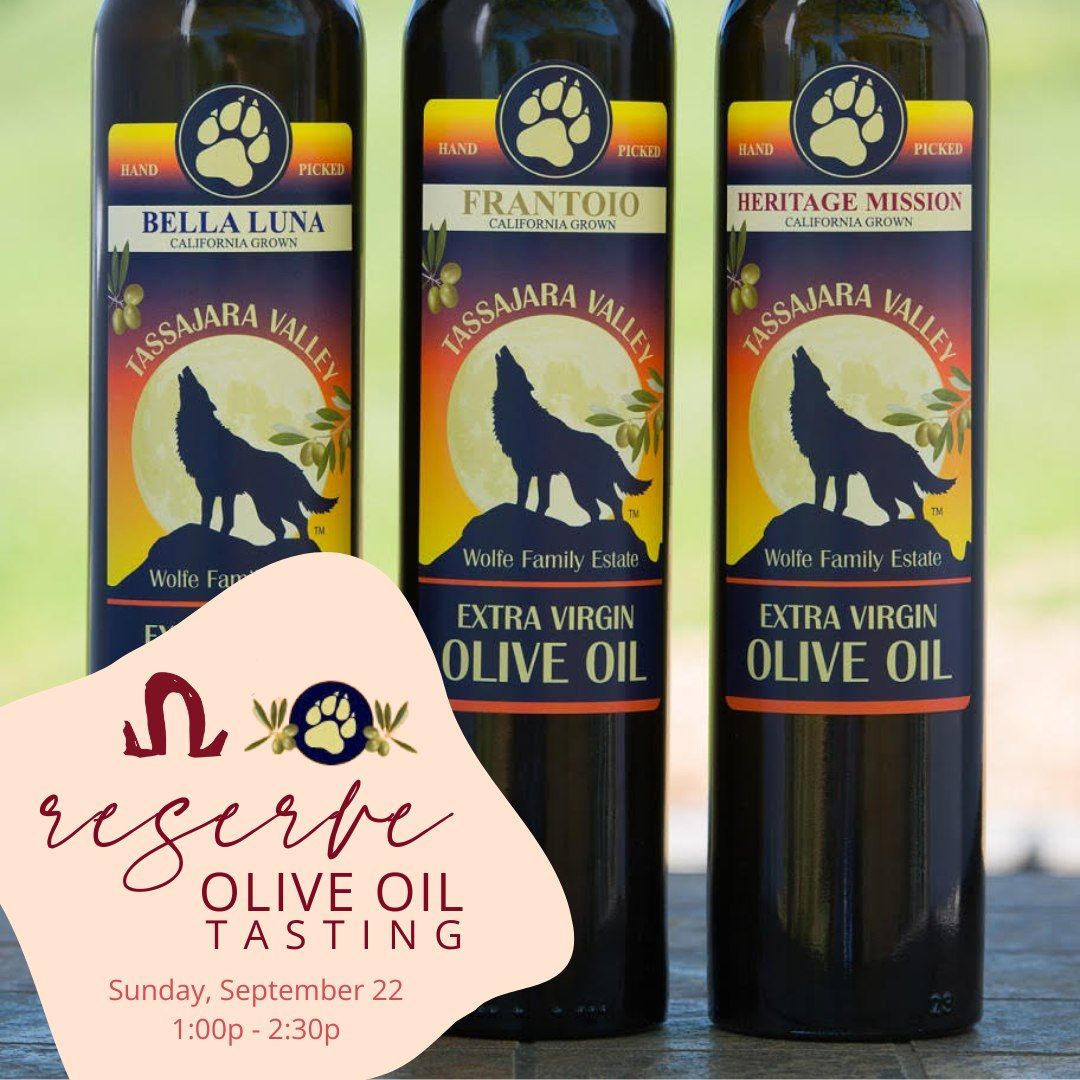 Reserve Olive Oil Tasting 