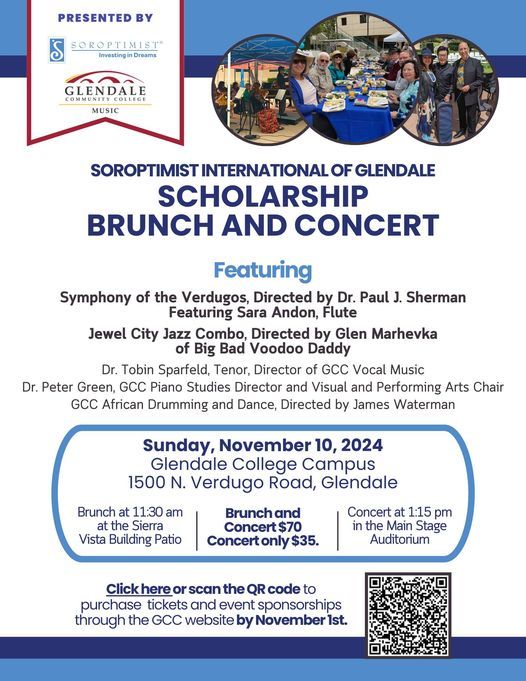 Soroptimist Int'l of Glendale Scholarship Brunch and Concert