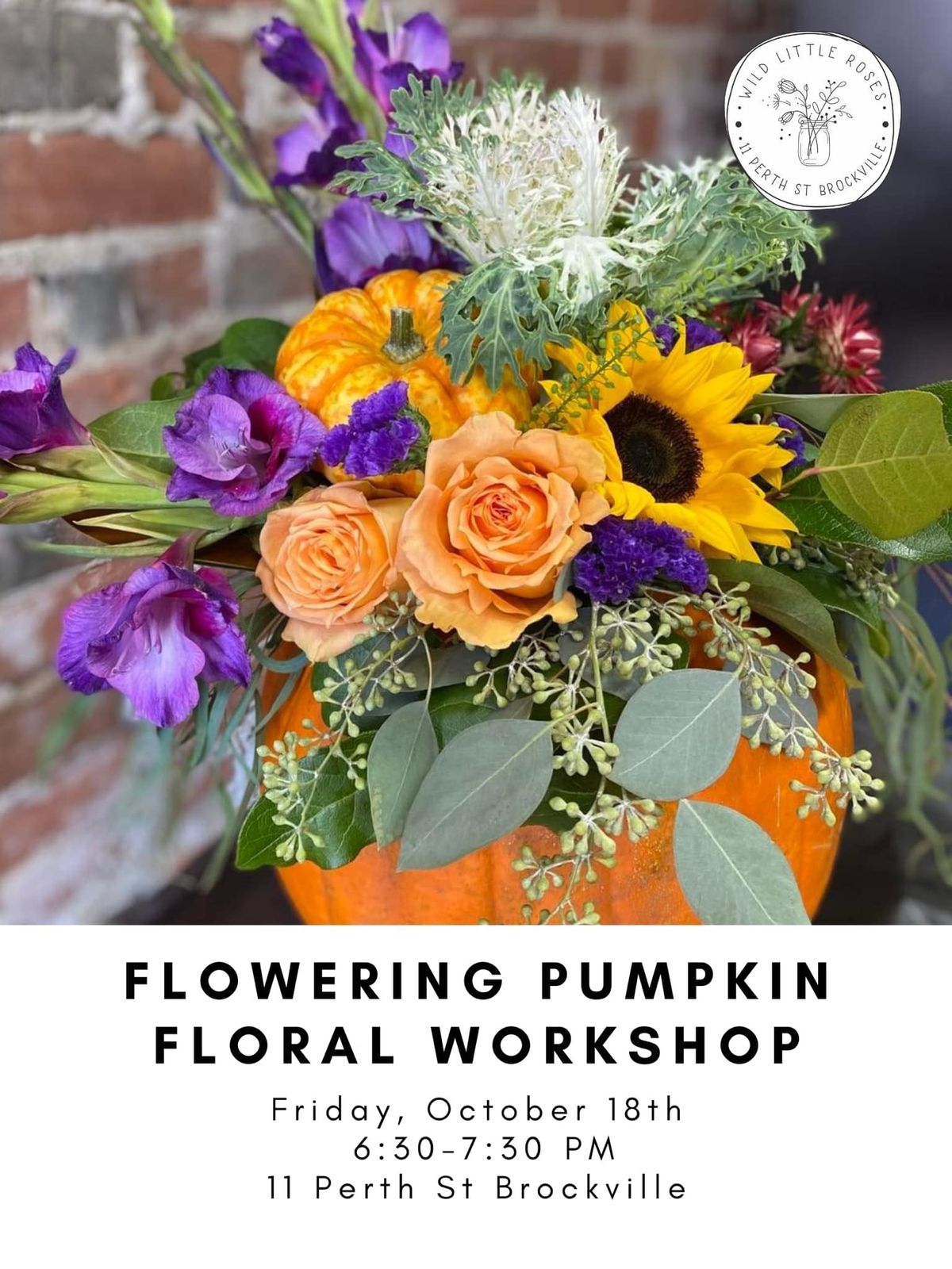 Flowering Pumpkin Floral Workshop 