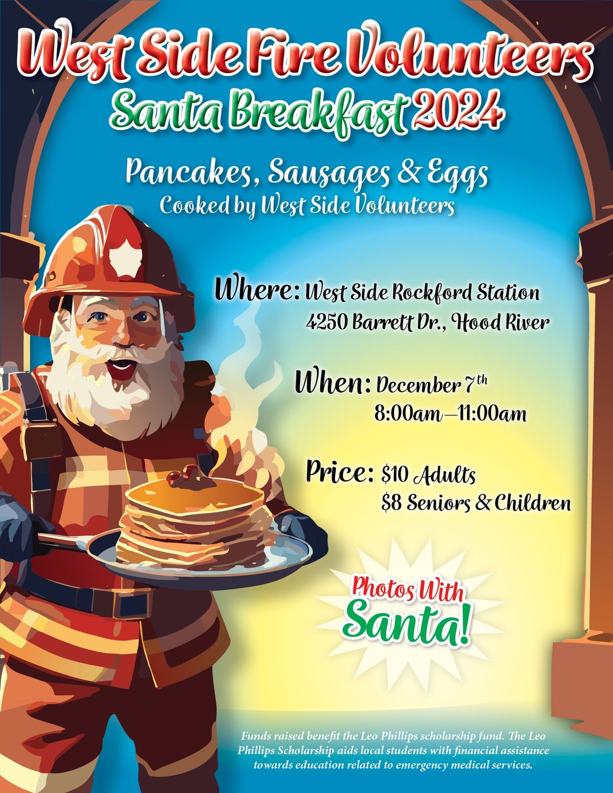 West Side Volunteer Firefighters Santa Breakfast