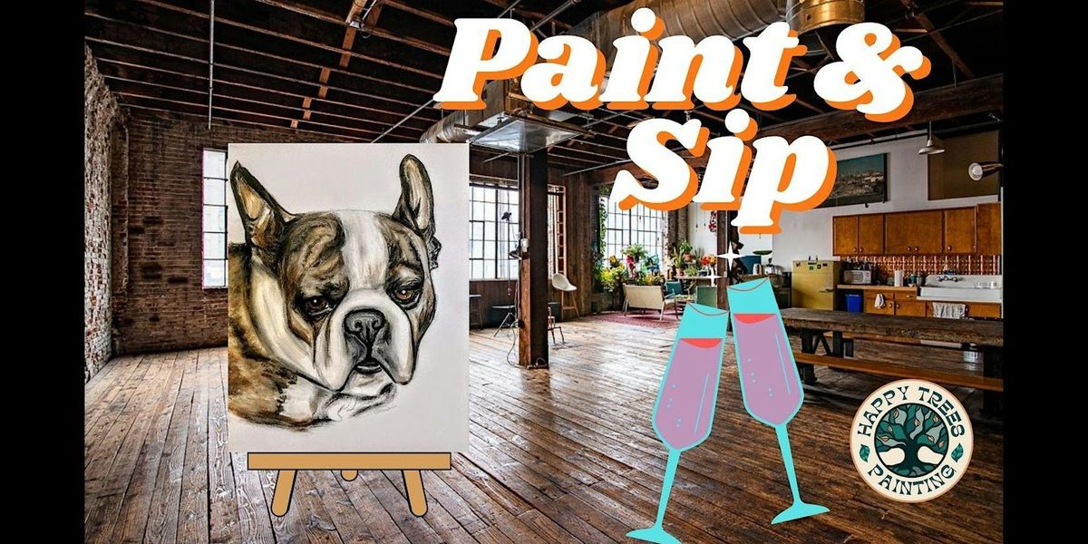 Paint & Sip Art Class- Paint your Pet