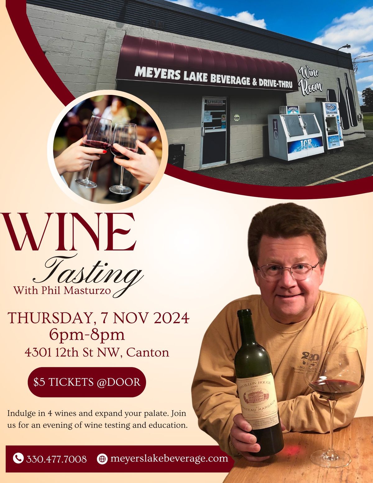 $5 WINE TASTING w\/ Phil Masturzo \ud83e\udd42