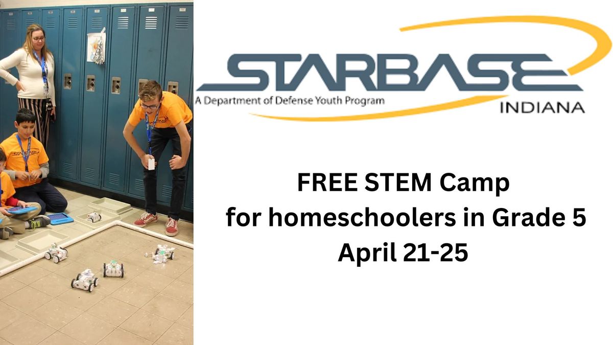 FREE Homeschool STEM Camp with Starbase - 5th graders