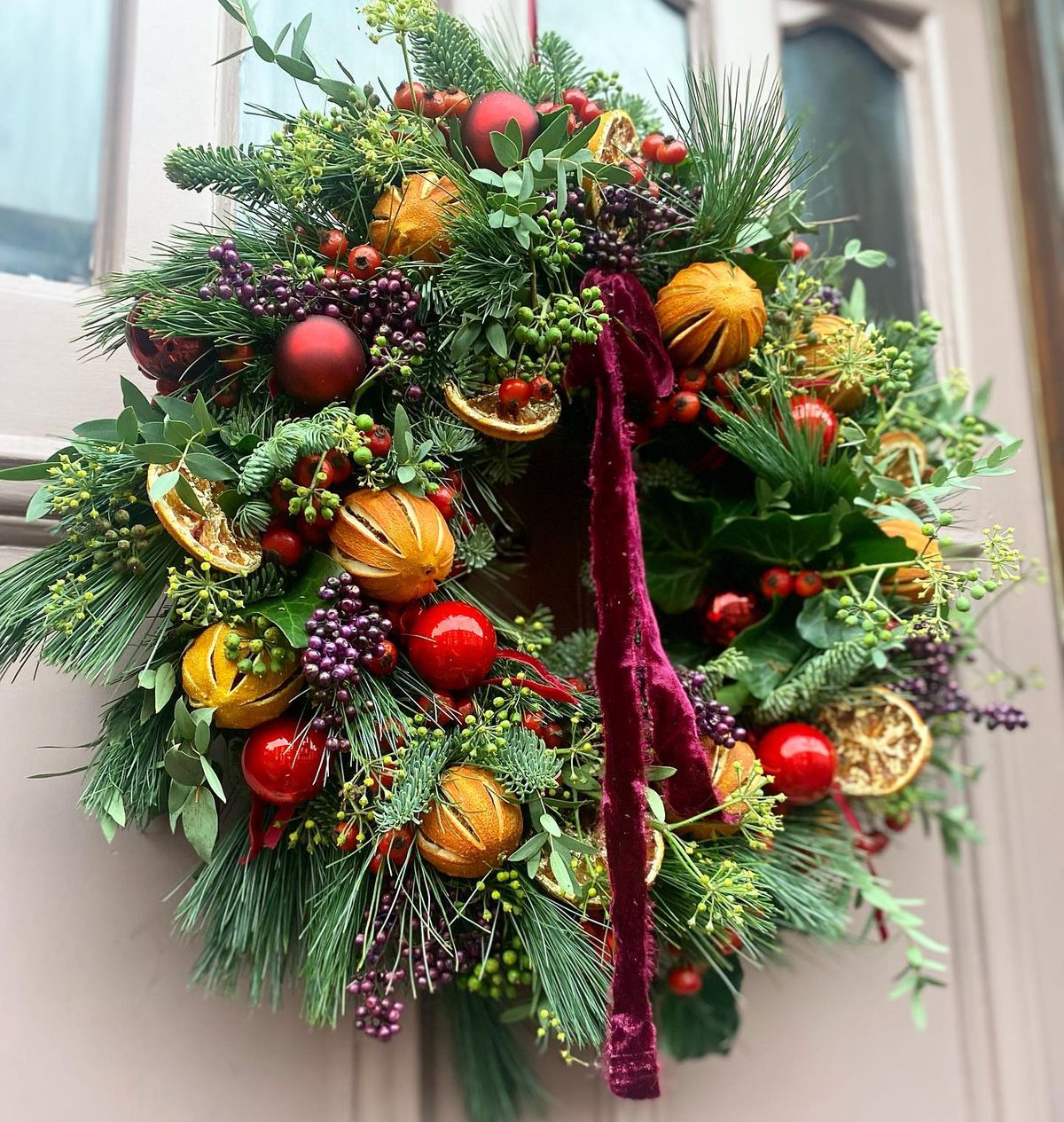 Festive winter wreath workshop with Honey\u2019s Hideaway at Chew's Yard