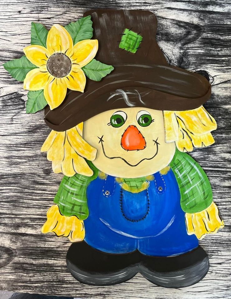 3D Board Art Scarecrow Paint