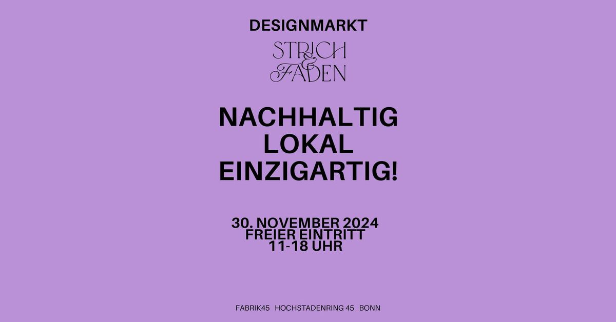 Strich & Faden Designmarkt 