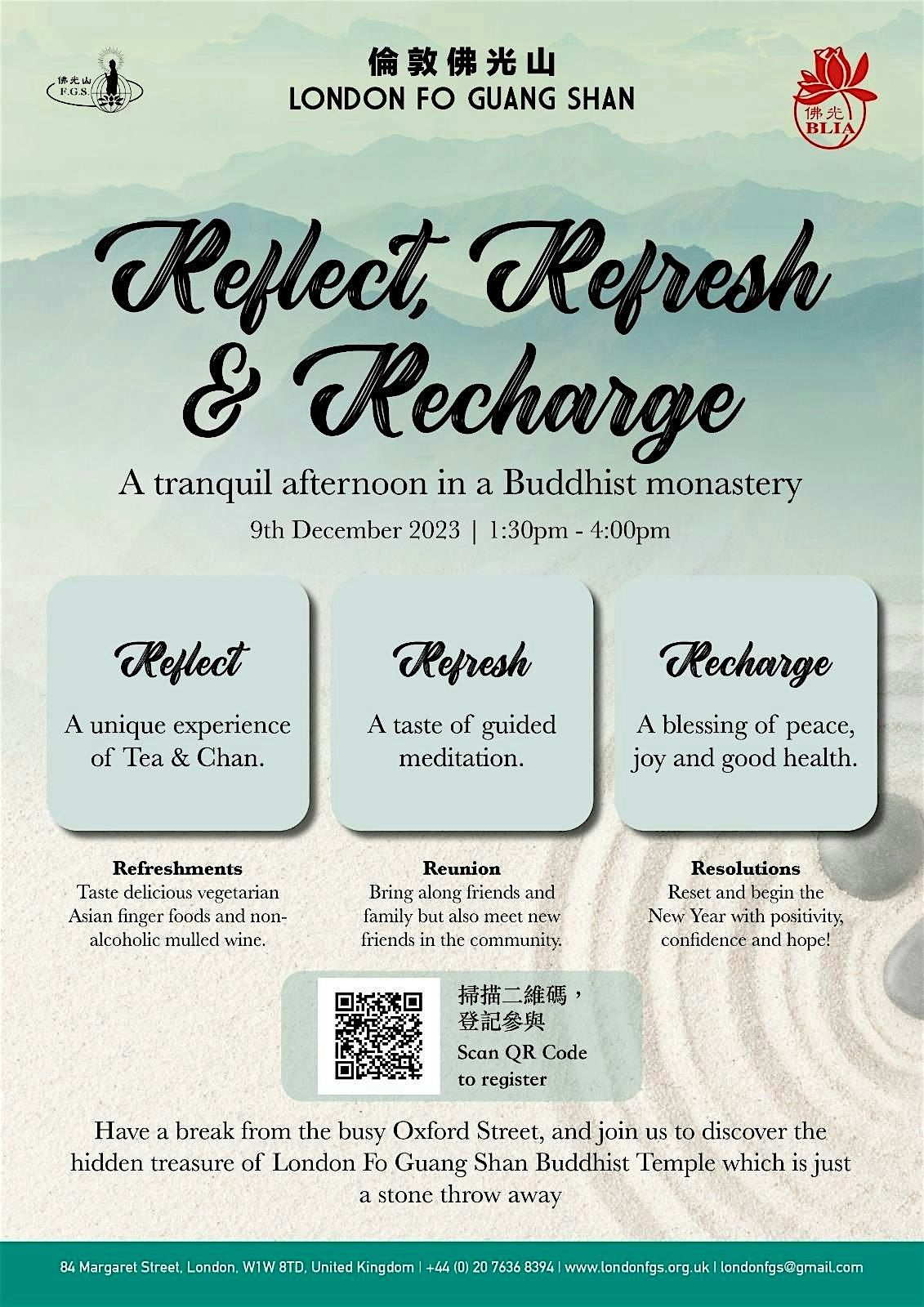 Reflect, Refresh & Recharge  - A tranquil afternoon in a Buddhist monastery