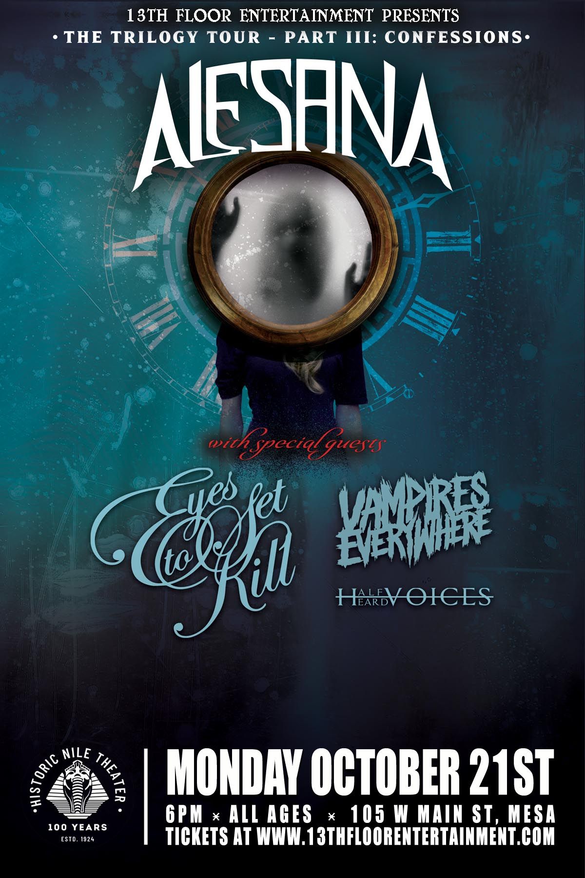 Alesana w\/ Eyes Set to K*ll, Vampires Everywhere & Half Heard Voices