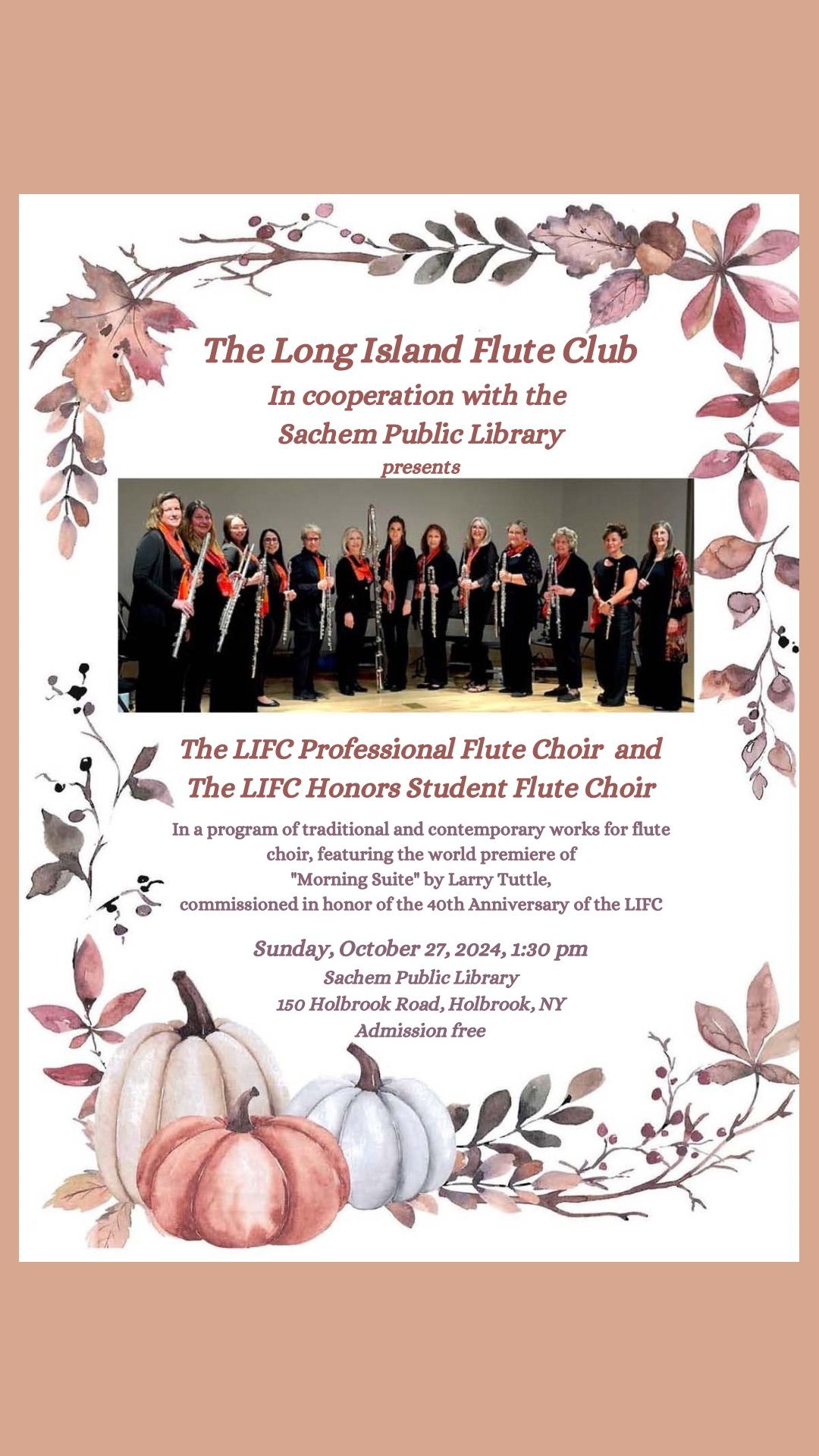 LIFC Flute Choir Concert