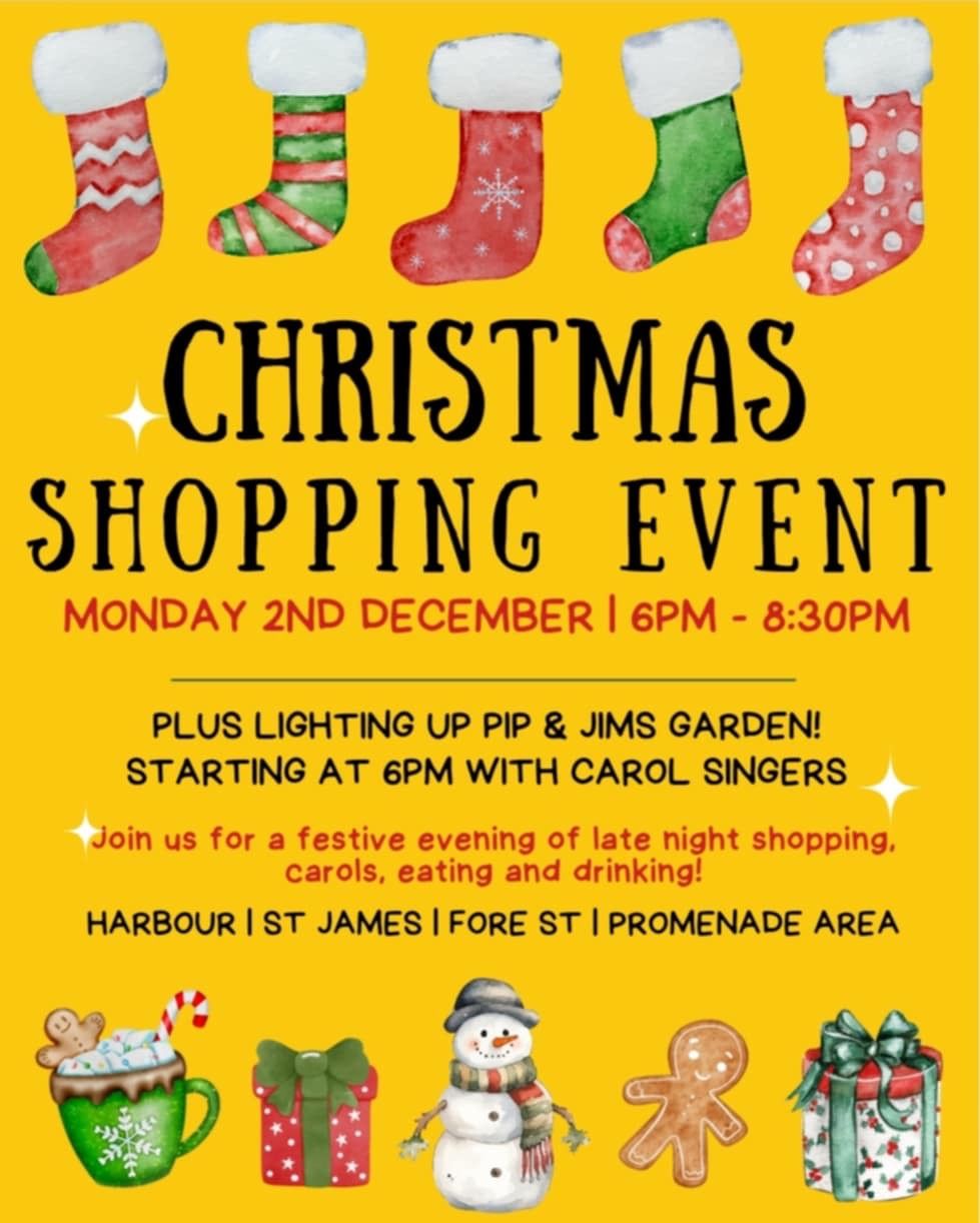 Christmas Late Night Shopping & Lighting up Pip & Jim\u2019s garden