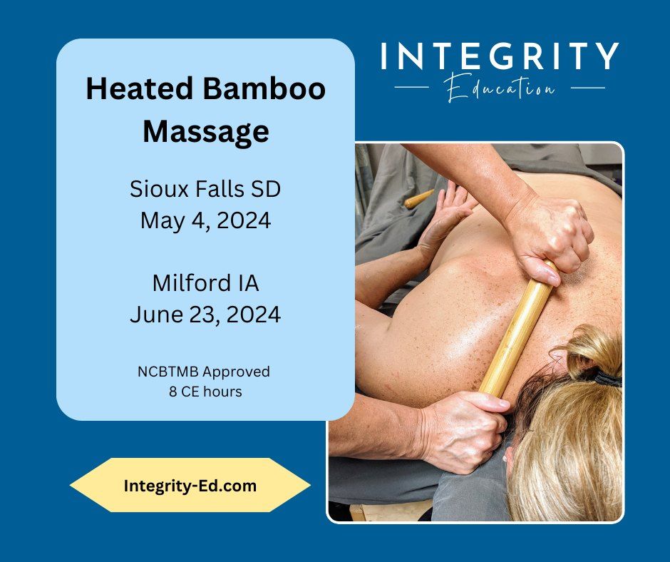 SOLD OUT: 5\/4\/24 Heated Bamboo and Hot Stone Massage in Sioux Falls SD