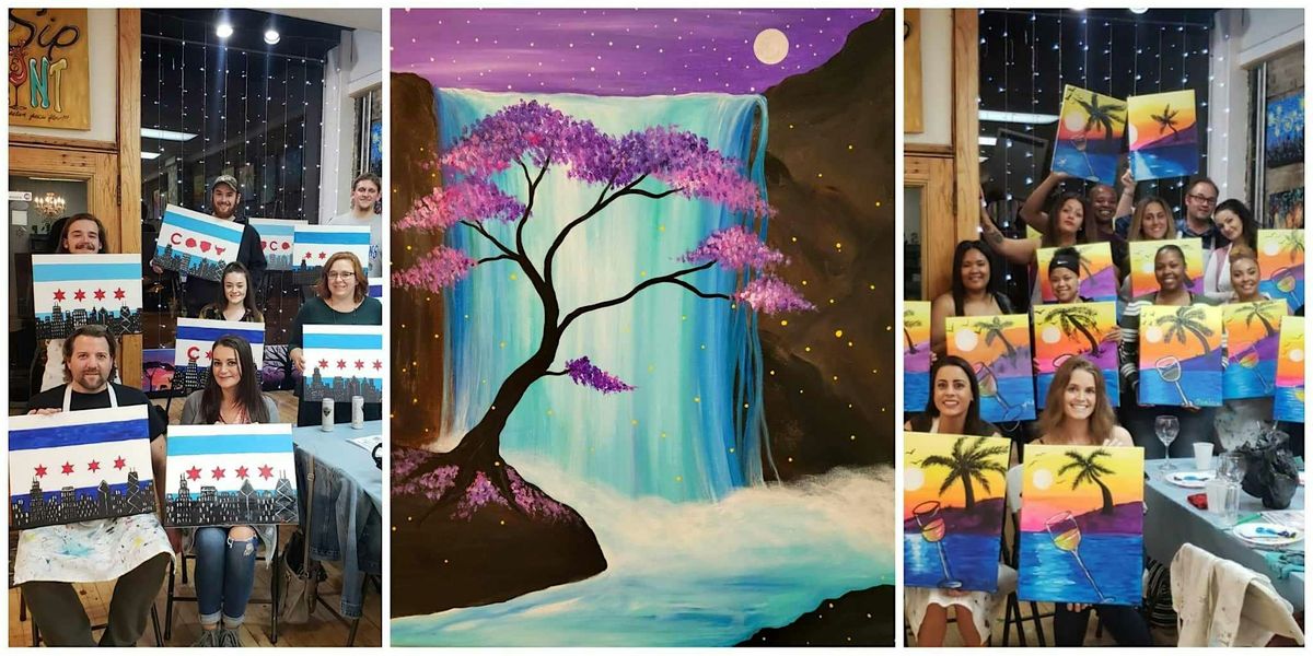 BYOB Paint and Sip Event - "Mystic Waterfalls"