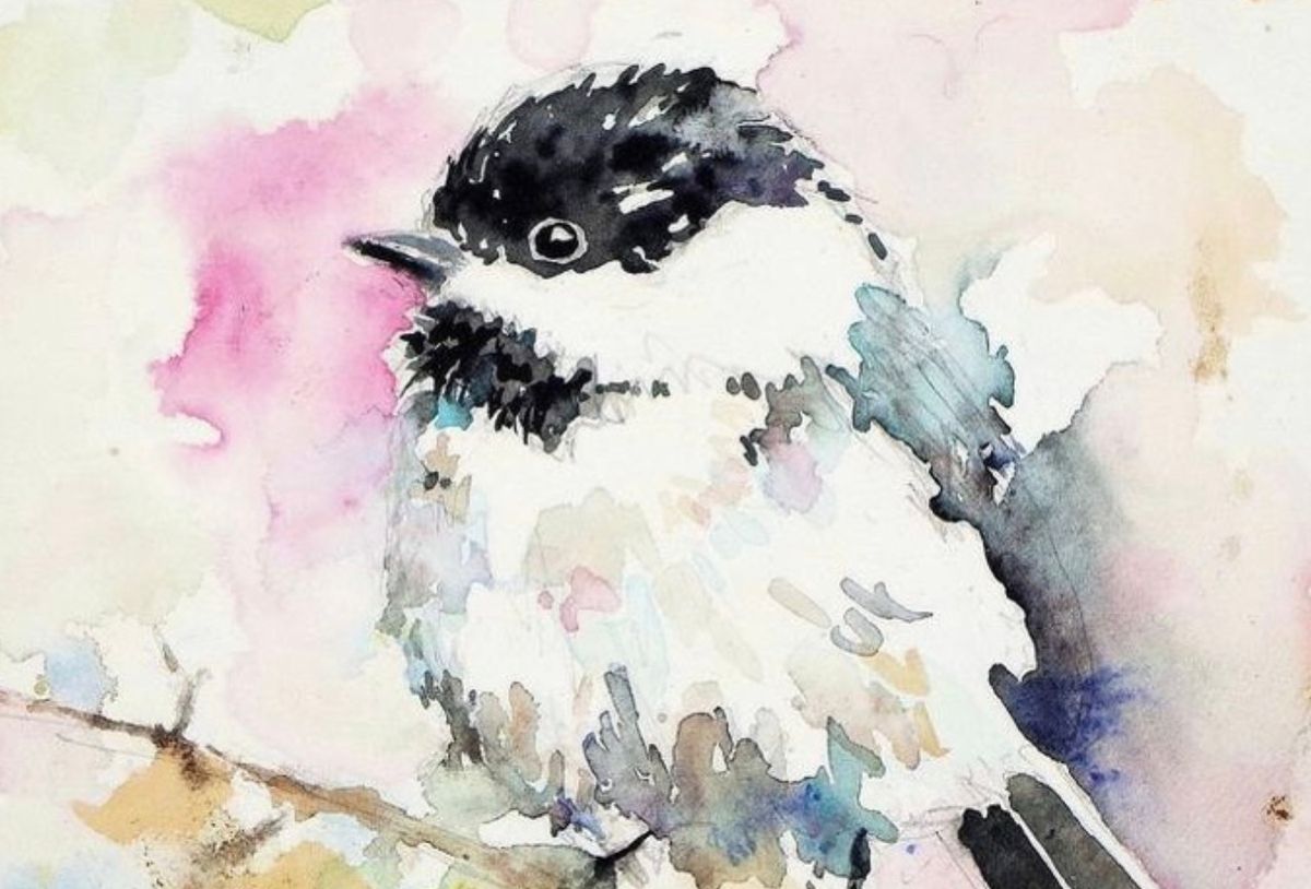 Watercolor Chickadee Class