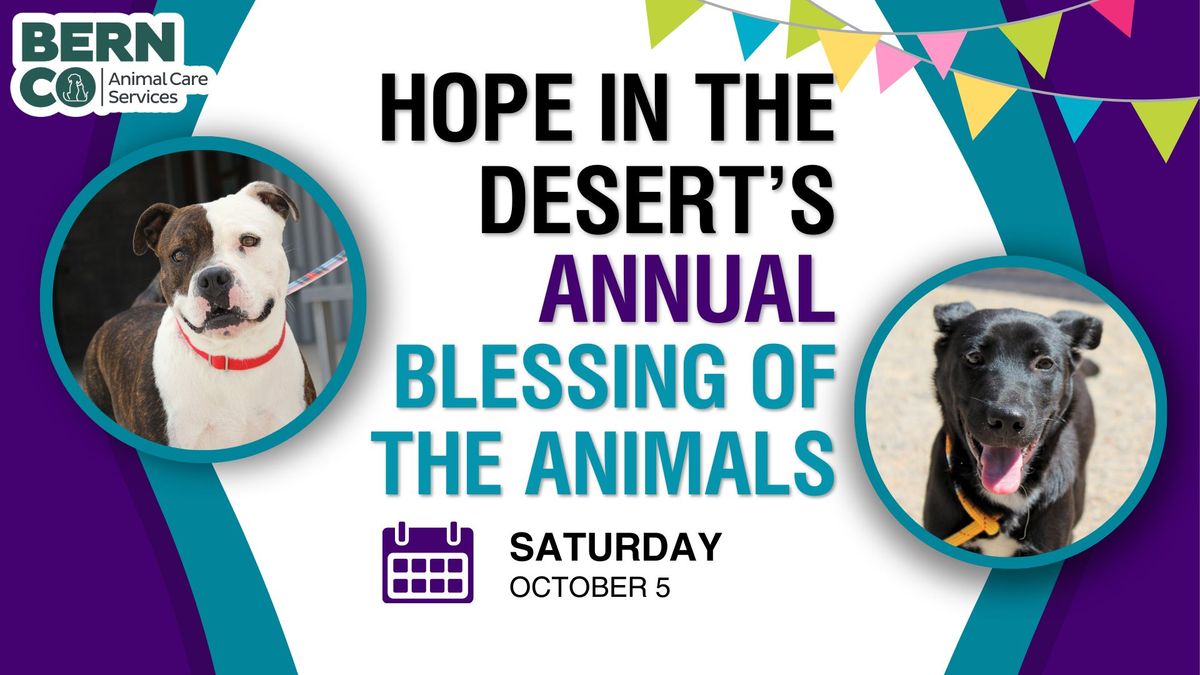 Annual Blessing of the Animals with Hope in the Desert Episcopal Church