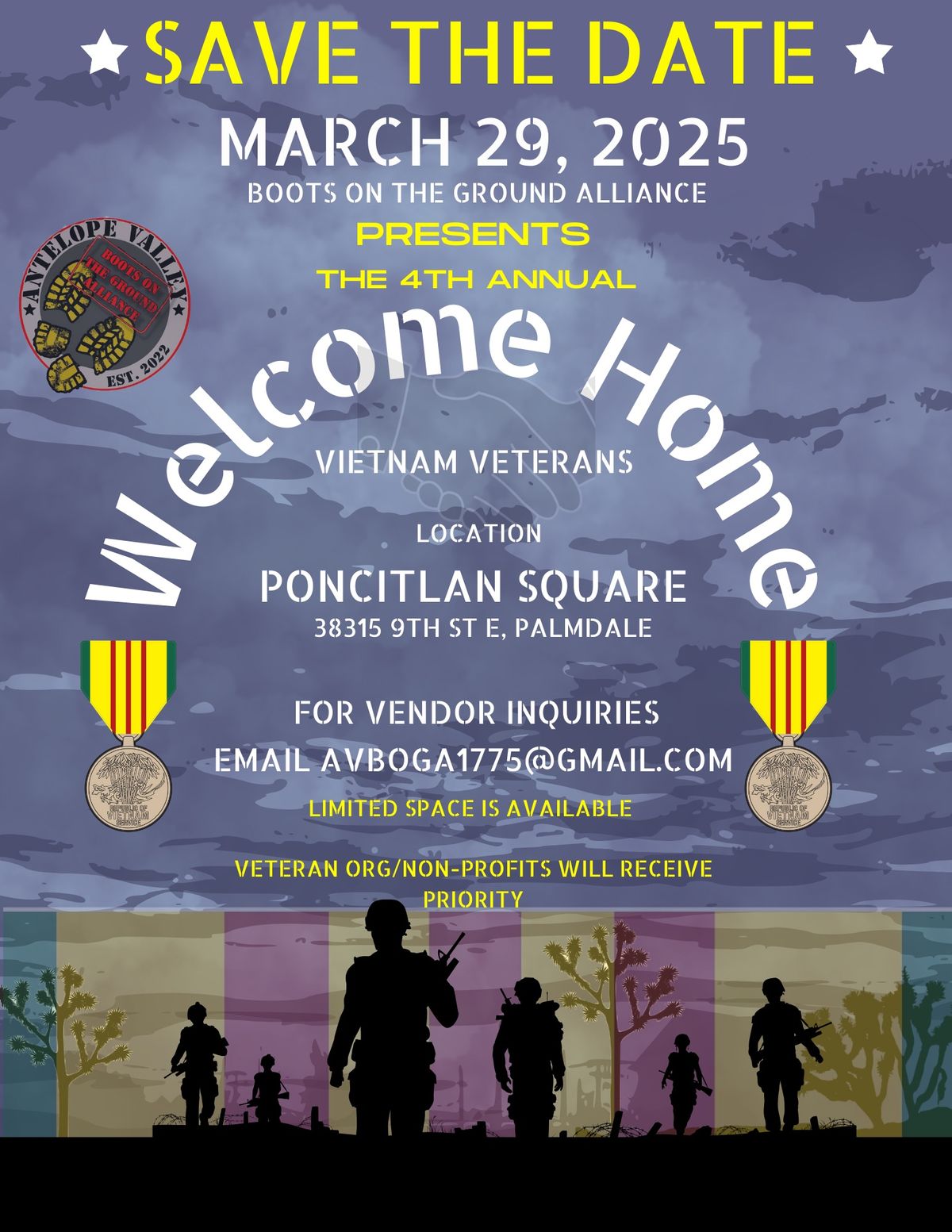 BOGA\u2019s 4th ANNUAL WELCOME HOME VIETNAM VETERANS CEREMONY