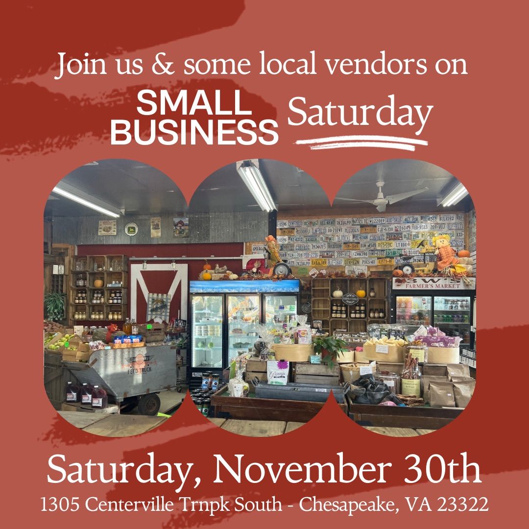 Small Business Saturday on the Farm \ud83c\udf32